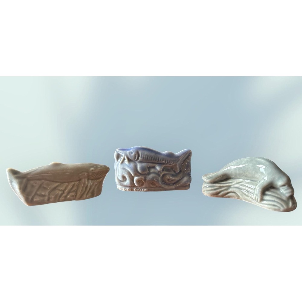 Vintage Wade Miniature sea themed lot of 3 figurines
